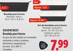 Lidl SILVERCREST Bandeja para horno oferta