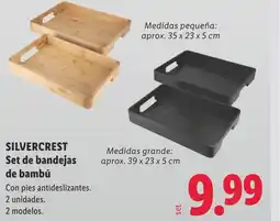 Lidl SILVERCREST Set de bandejas de bambú oferta