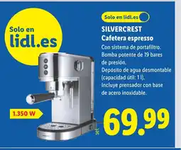 Lidl SILVERCREST Cafetera espresso oferta