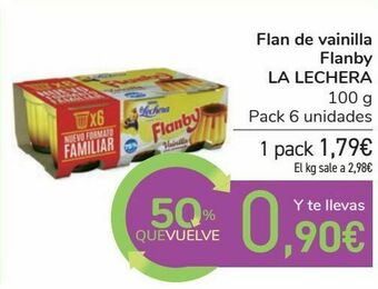 Carrefour Flan de vainilla flanby la lechera oferta