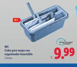 Lidl W5 Cubo para mopa con organizador insertable oferta