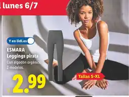 Lidl ESMARA Leggings pirata oferta