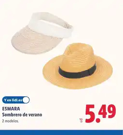 Lidl ESMARA Sombrero de verano oferta