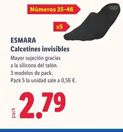 Lidl ESMARA Calcetines invisibles oferta