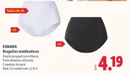 Lidl ESMARA Braguitas moldeadoras oferta