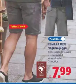 Lidl ESMARA MEN Vaquero jogger oferta
