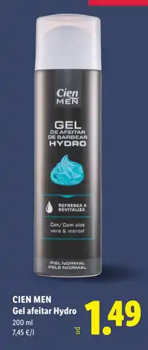 Lidl CIEN MEN Gel afeitar Hydro oferta