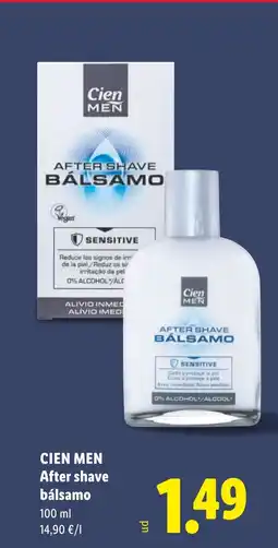 Lidl CIEN MEN After shave bálsamo oferta