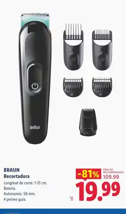 Lidl BRAUN Recortadora oferta