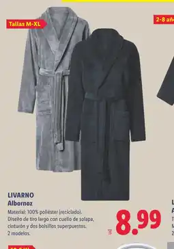 Lidl LIVARNO Albornoz oferta