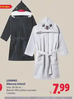 Lidl LIVARNO Albornoz infantil oferta