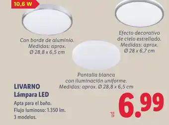 Lidl LIVARNO Lámpara LED oferta