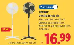 Lidl TRONIC Ventilador de pie oferta