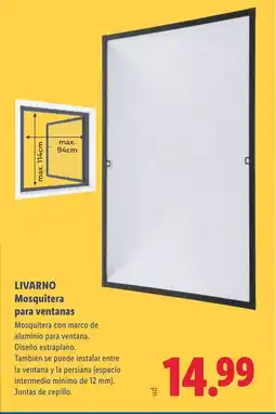 Lidl LIVARNO Mosquitera para ventanas oferta