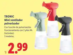 Lidl TRONIC Mini ventilador pulverizador oferta