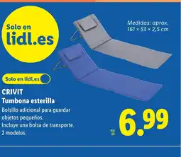 Lidl CRIVIT Tumbona esterilla oferta