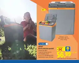 Lidl CRIVIT Nevera eléctrica portátil oferta