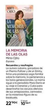 Fnac Espasa - la memoria de las olas oferta