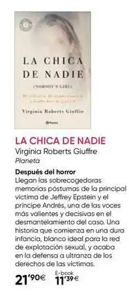 Fnac Virginia - la chica de nadie oferta