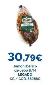 Dialsur Cash & Carry Legado - jamón ibérico de cebo s/h oferta