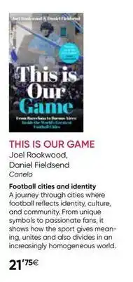 Fnac Game - football cites and identity oferta