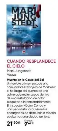 Fnac Costa - cuando resplandece el cielo oferta