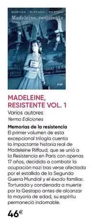 Fnac París - madeleine, resistencia vol. 1 oferta