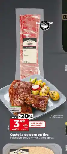 Dia SELECCIÓN DE DIA Costella de porc en tira oferta