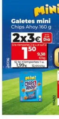 Dia CHIPS AHOY Galetes mini oferta