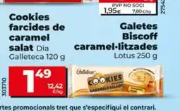 Dia DIA GALLETECA Cookies farcides de caramel salat oferta