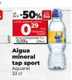 Dia AQUAREL Aigua mineral tap sport oferta