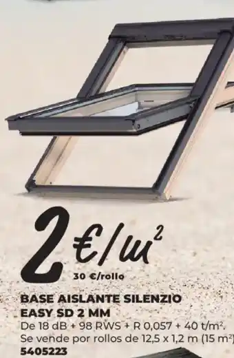 Base aislante silenzio easy sd 2 mm