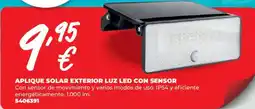 BigMat Aplique solar exterior luz led con sensor oferta