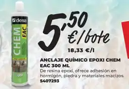 BigMat Anclaje químico epoxi chem eac oferta