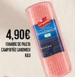Claudio CAMPOFRÍO Fiambre de paleta sandwich oferta