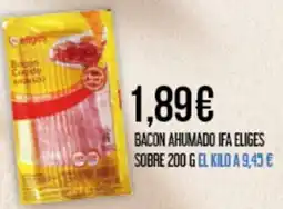Claudio IFA ELIGES Bacon ahumado sobre oferta