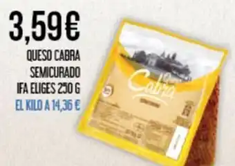 Claudio IFA ELIGES Queso cabra semicurado oferta