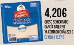 Claudio GARCÍA BAQUERO Queso semicurado ya cortado cuña oferta