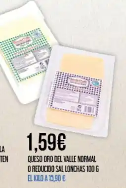 Claudio Queso oro del valle normal o reducido sal lonchas oferta