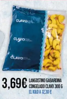 Claudio CLAVO Langostino gabardina congelado oferta