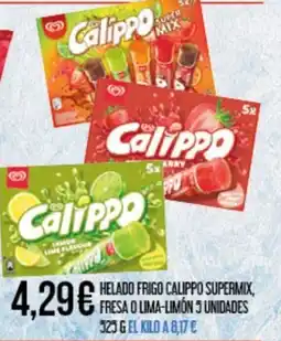 Claudio CALIPPO Helado frigo supermix, fresa o lima-limón oferta