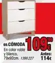 Rapimueble Blanco - comoda en color roble y oferta