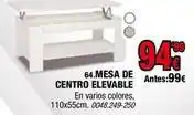 Rapimueble Mesa de centro elevable oferta