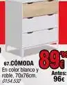 Rapimueble Blanco - cómoda en color y roble oferta