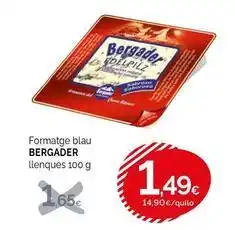 Condis Bergader - formatge blau llenques oferta
