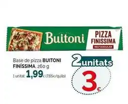 Condis Buitoni - base de pizza finissima oferta