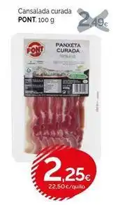 Condis Pont - cansalada curada oferta