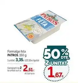 Condis Patros - formatge feta oferta