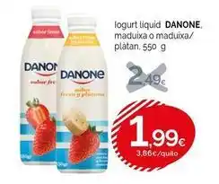 Condis Danone - iogurt liquid maduixa o maduixa/platan oferta