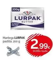Condis Lurpak - mantega pastilla oferta